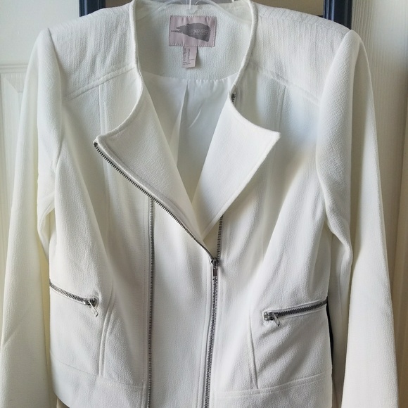 Collarless Moto Jacket - Picture 2 of 8